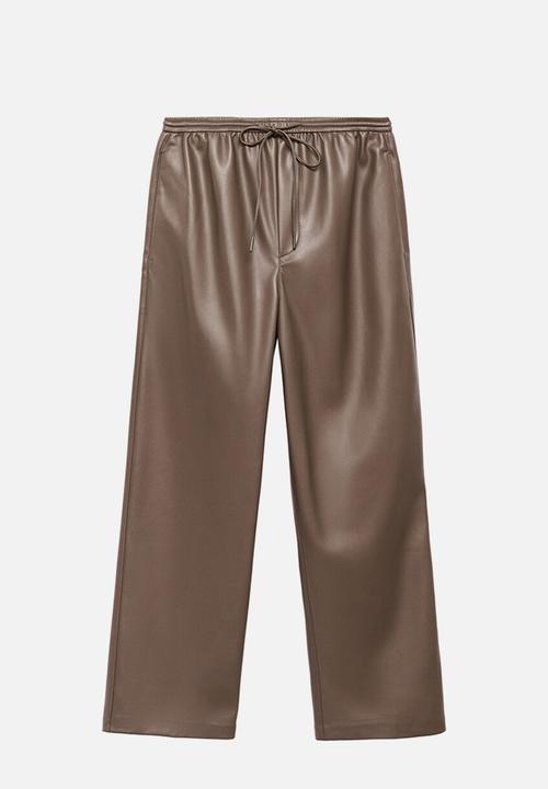 MANGO - Trousers apple - medium brown