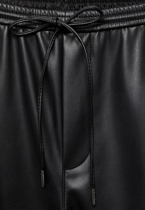 MANGO - Trousers apple - black