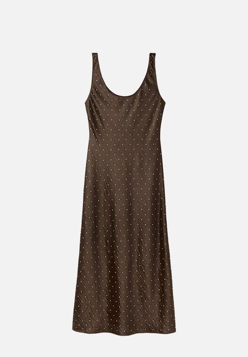 MANGO - Dress pride - brown
