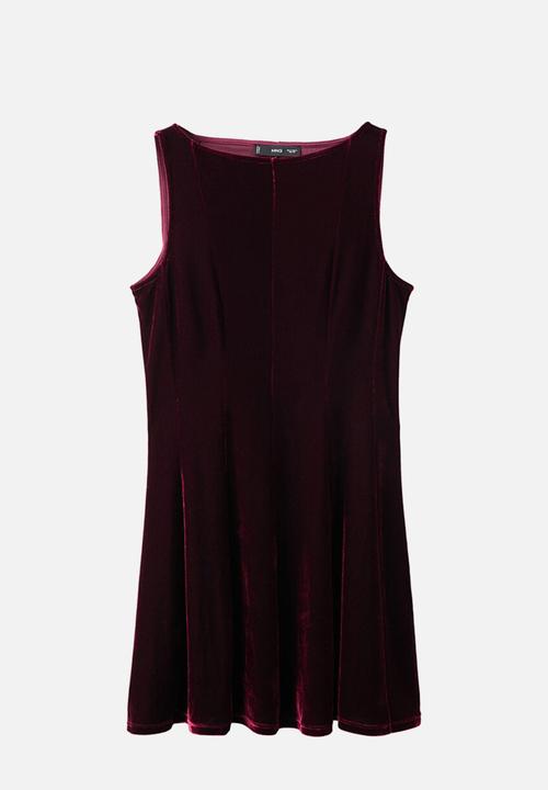 MANGO - Dress xdolly - dark red