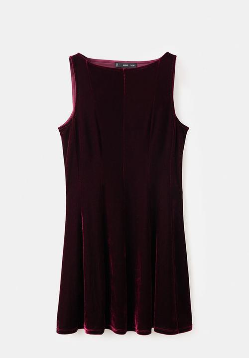 MANGO - Dress xdolly - dark red