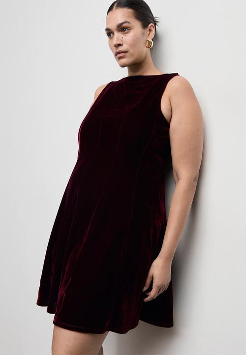 MANGO - Dress xdolly - dark red