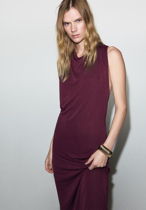 MANGO - Dress xjuliete - dark red
