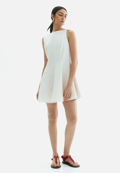 H&M - Flared-skirt dress -  cream