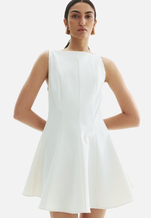 H&M - Flared-skirt dress -  cream