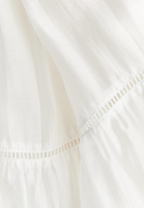 H&M - Ladder-lace-detail dress - white