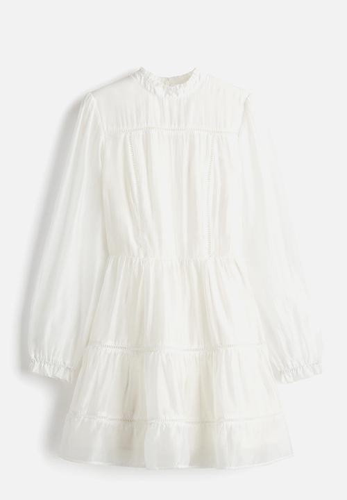 H&M - Ladder-lace-detail dress - white