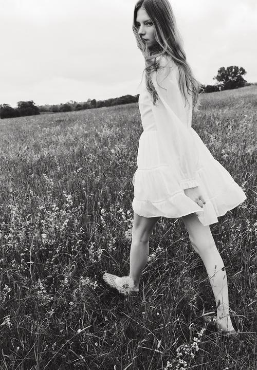 H&M - Ladder-lace-detail dress - white