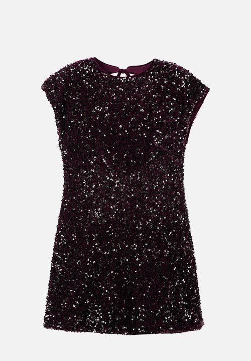 MANGO - Dress xwill - dark red