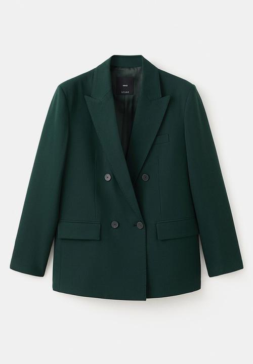MANGO - Blazer irese - green