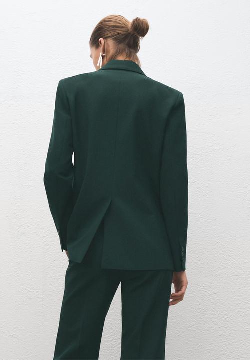 MANGO - Blazer irese - green