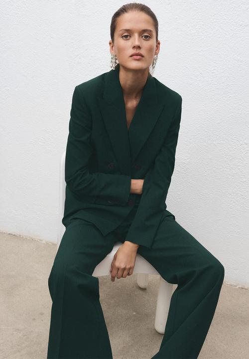 MANGO - Blazer irese - green