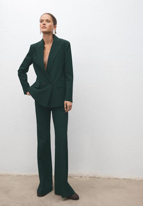 MANGO - Blazer irese - green