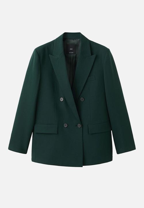 MANGO - Blazer irese - green