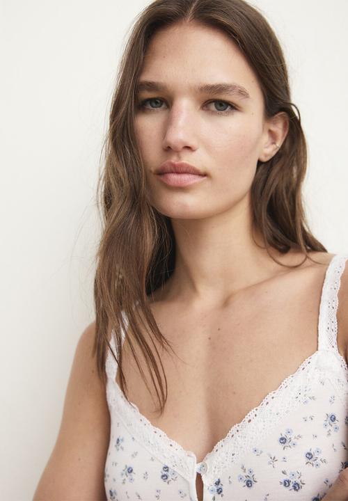 MANGO - Nightgown ario- white