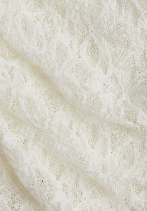 H&M - Skirt-layered lace trousers - white