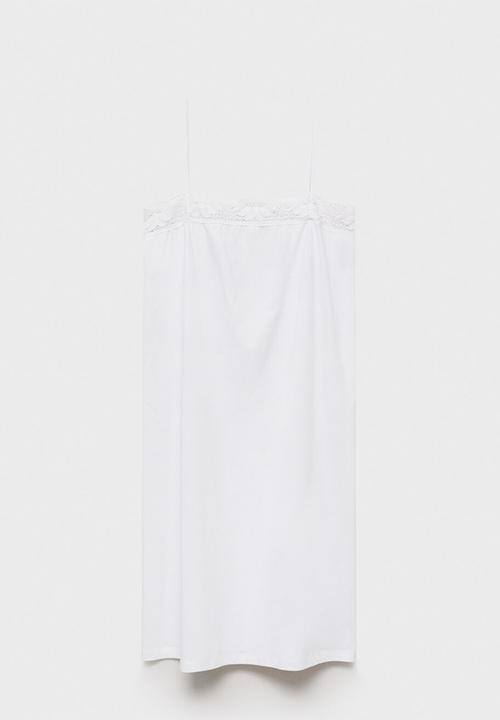 MANGO - Nightgown mirna- white