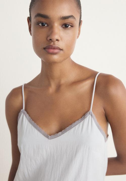 MANGO - Nightgown paraiso- grey