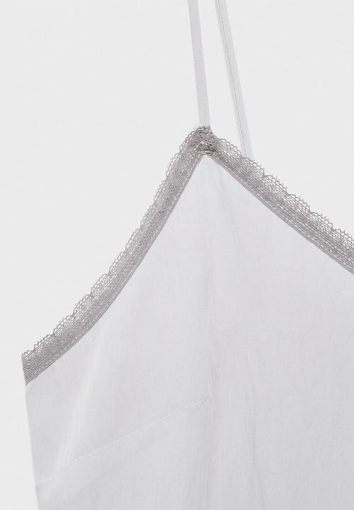 MANGO - Nightgown paraiso- grey