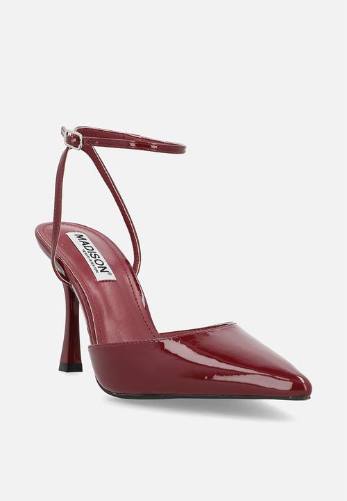Madison® - Natalia closed toe ankle strap - wine