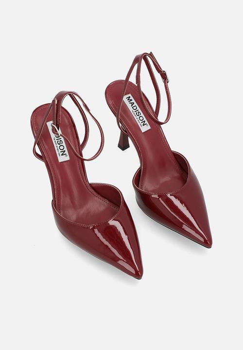 Madison® - Natalia closed toe ankle strap - wine