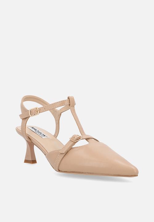 Madison® - Nadia closed toe ankle strap - nude