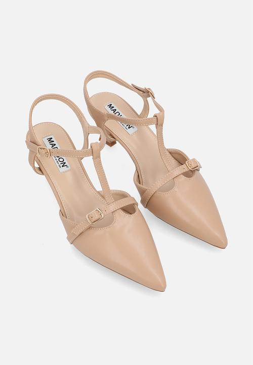 Madison® - Nadia closed toe ankle strap - nude