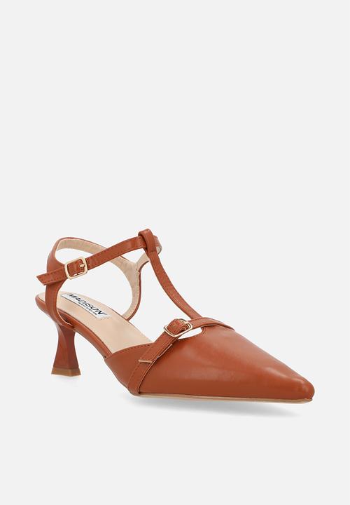 Madison® - Nadia closed toe ankle strap - tan