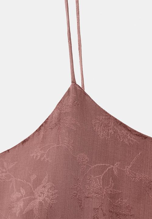 MANGO - Nightgown quars- brown