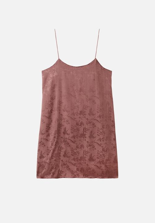MANGO - Nightgown quars- brown