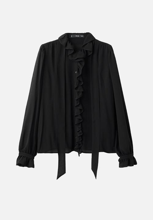 MANGO - Blouse bologna - black