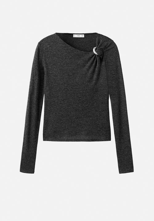 MANGO - T-shirt xjewel - gray