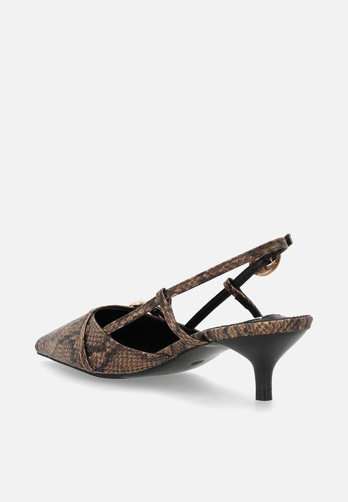 Madison® - Nadine closed toe slingback - snakeskin