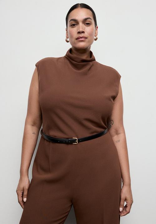 MANGO - Jumpsuit gabriela - rust/copper