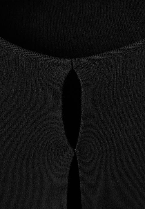 MANGO - Cardigan punyitos - black