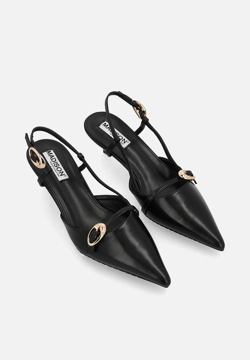 Madison® - Nadine closed toe slingback - black
