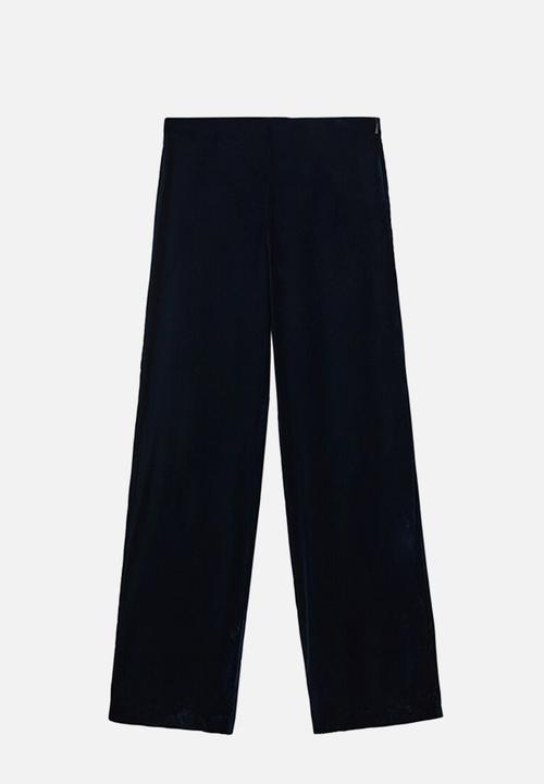 MANGO - Trousers combi - navy