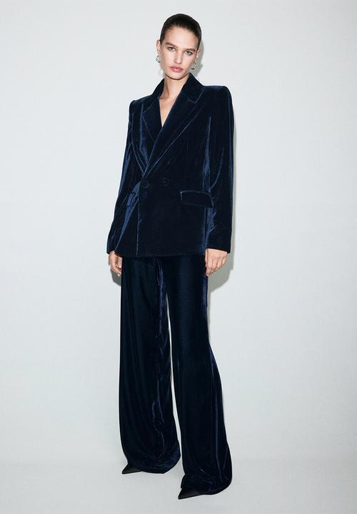 MANGO - Trousers combi - navy