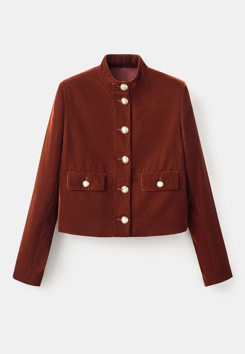 MANGO - Jacket claudi - medium orange