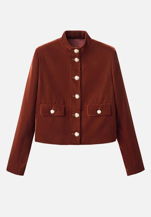 MANGO - Jacket claudi - medium orange