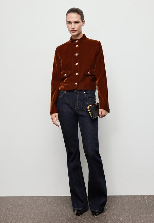 MANGO - Jacket claudi - medium orange