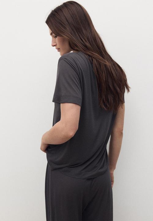 MANGO - Pyjama t-shirt kas- grey