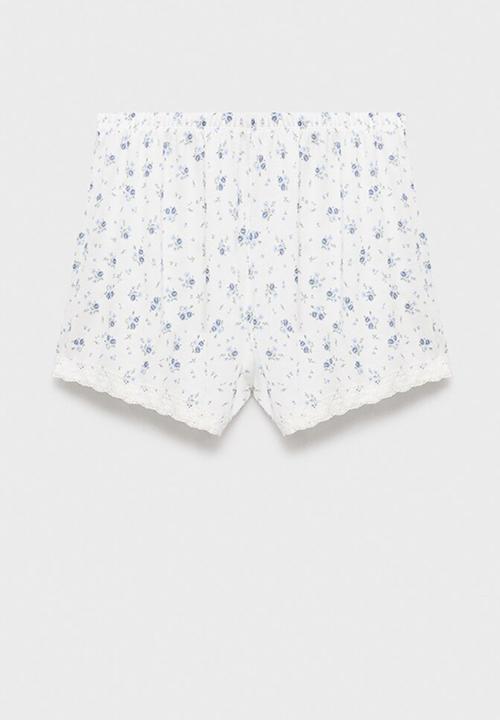 MANGO - Pyjama shorts ario- white