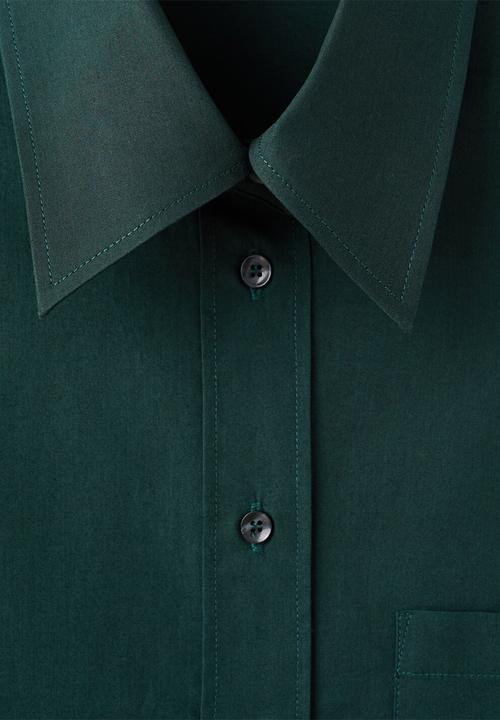 MANGO - Shirt keta - green