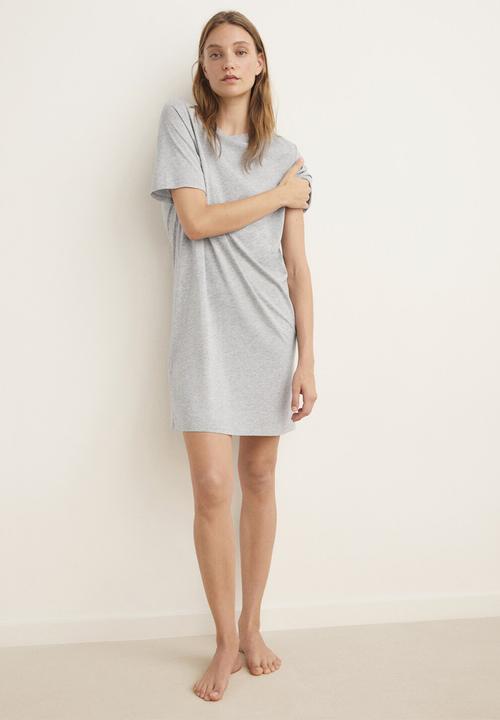 MANGO - Nightgown ramram- grey