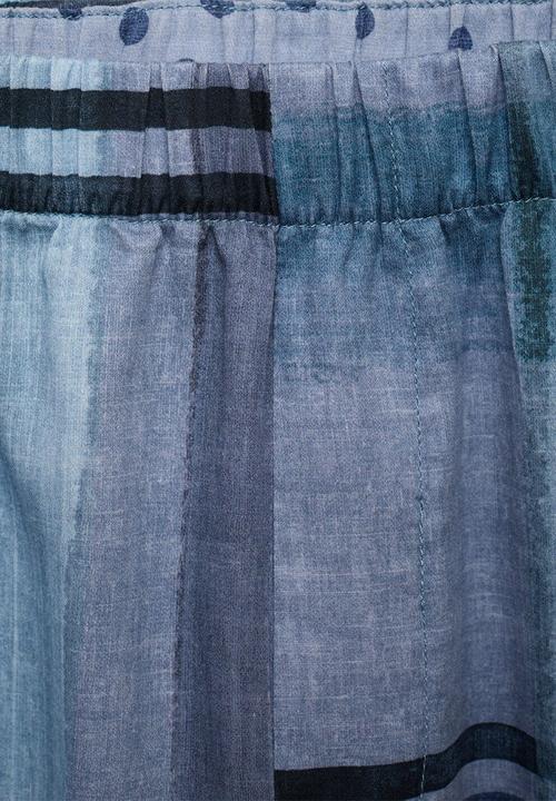 MANGO - Pyjama trouser chessy- blue
