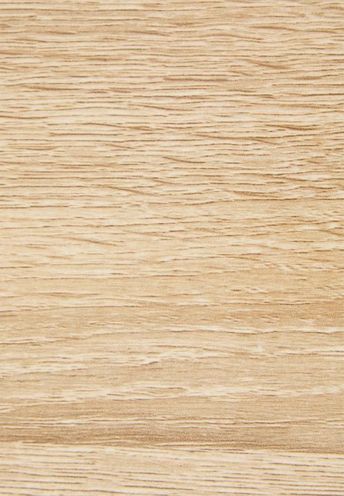 H&S - Single fluted door side table - white/natural