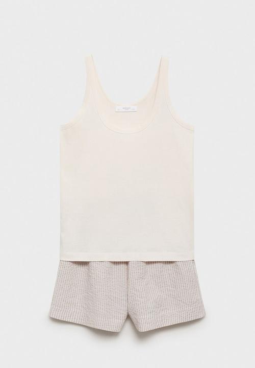 MANGO - Pyjama comboset- brown