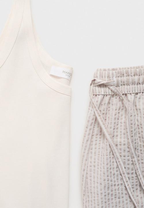 MANGO - Pyjama comboset- brown