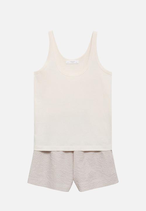 MANGO - Pyjama comboset- brown